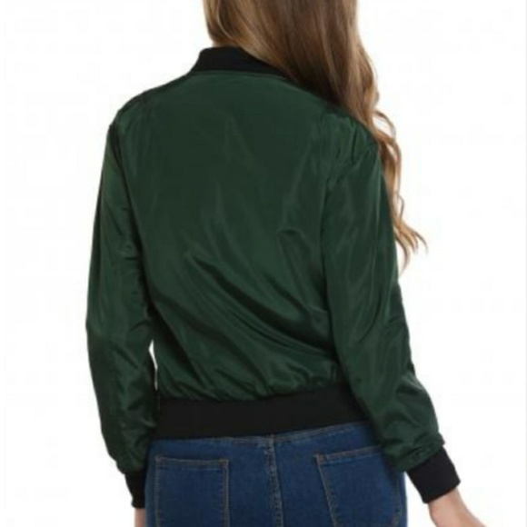🆕⭐ British racing green bomber jacket⭐ - Picture 5 of 8